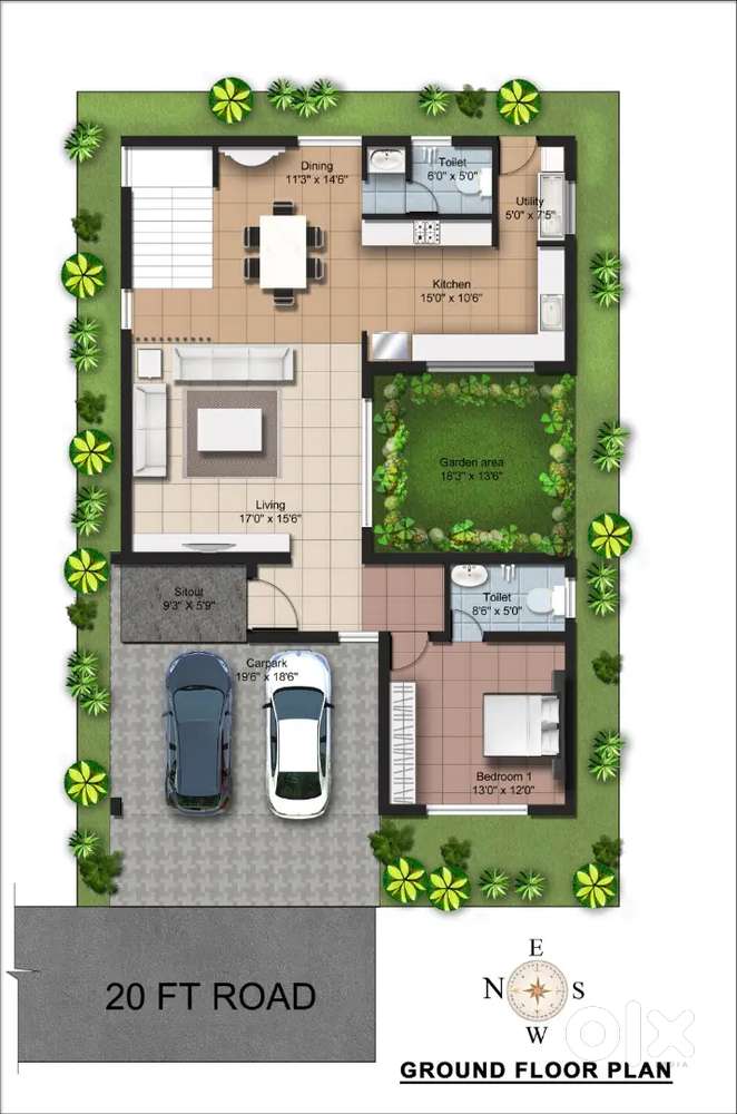 4bhk duplex villa for sale in vyasanagara
