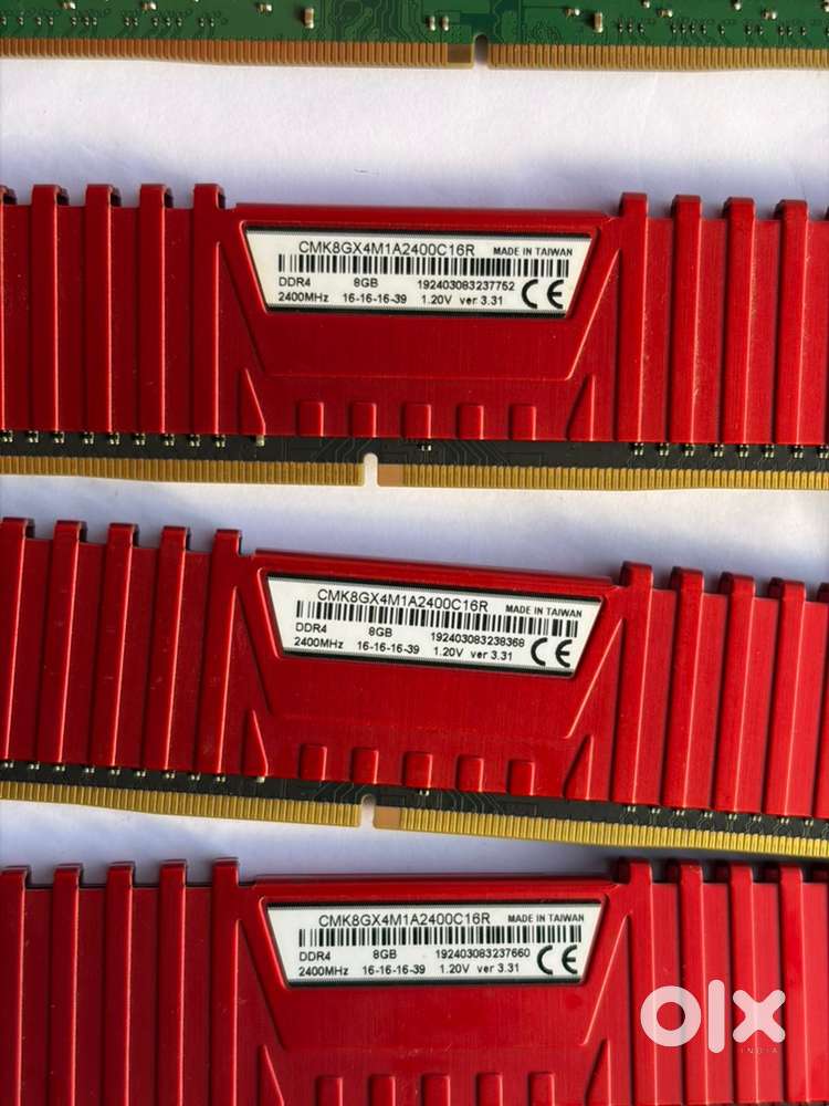 8GB DDR4 RAM (4 Sticks) – Corsair Vengeance LPX 2400MHz – Full Set