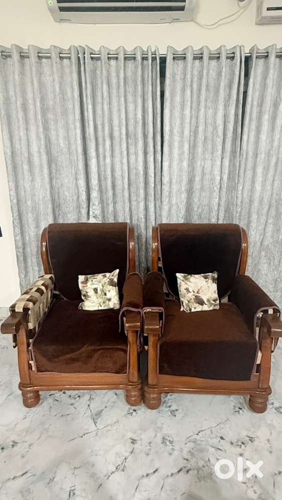 Pure teak wood sofa chairs
