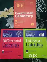 Physics, Chemistry and mathematics books for jee mains and advanced.