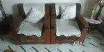 Sofa Chairs -2 (1+1) with Teak wood hand rest
