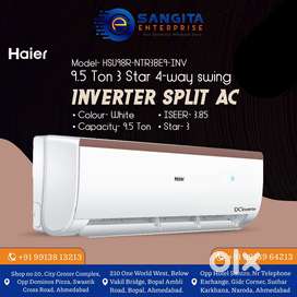 NEW HAIER 1.5 TON 3 STAR INVERTER SPLIT AC WITH 5 YR GAS WARRANTY