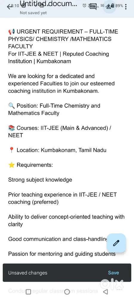 IIT/JEE COACHING FACULTY