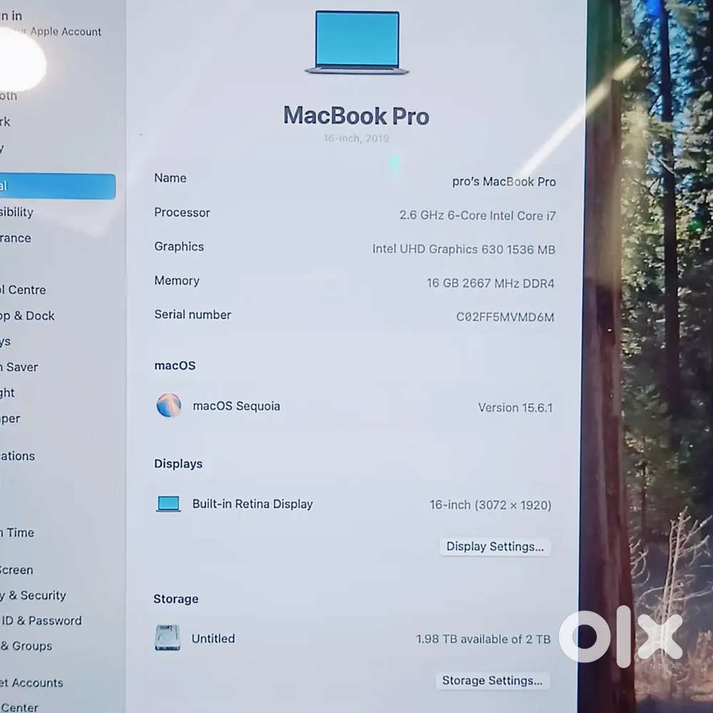 MacBook pro A2141 16 Inch