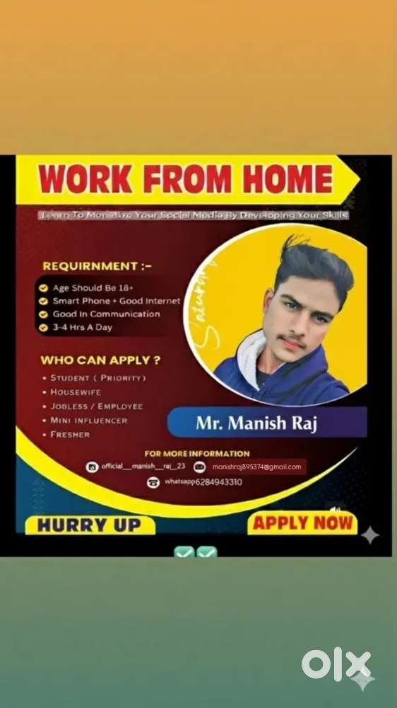 Work from home/ anywhere. 2-3 hours daliy. With a smartphone