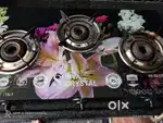 Three burnol Surya glas top Gas stove For sale