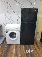 Samsung inverter double door refrigerator and lg front load washing ma