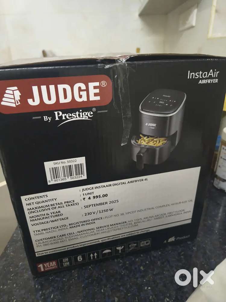 Brand new seal packed prestige AIR FRYER for sale.