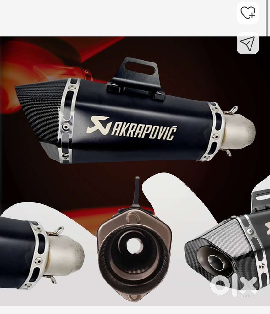 exhaust akrapovic with bend pipe