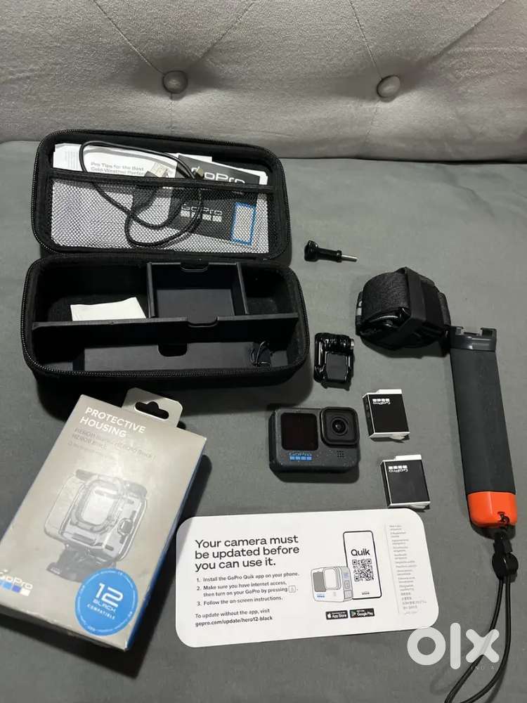 GoPro Hero12 Black UHD Waterproof Action Camera Bundle + Protective