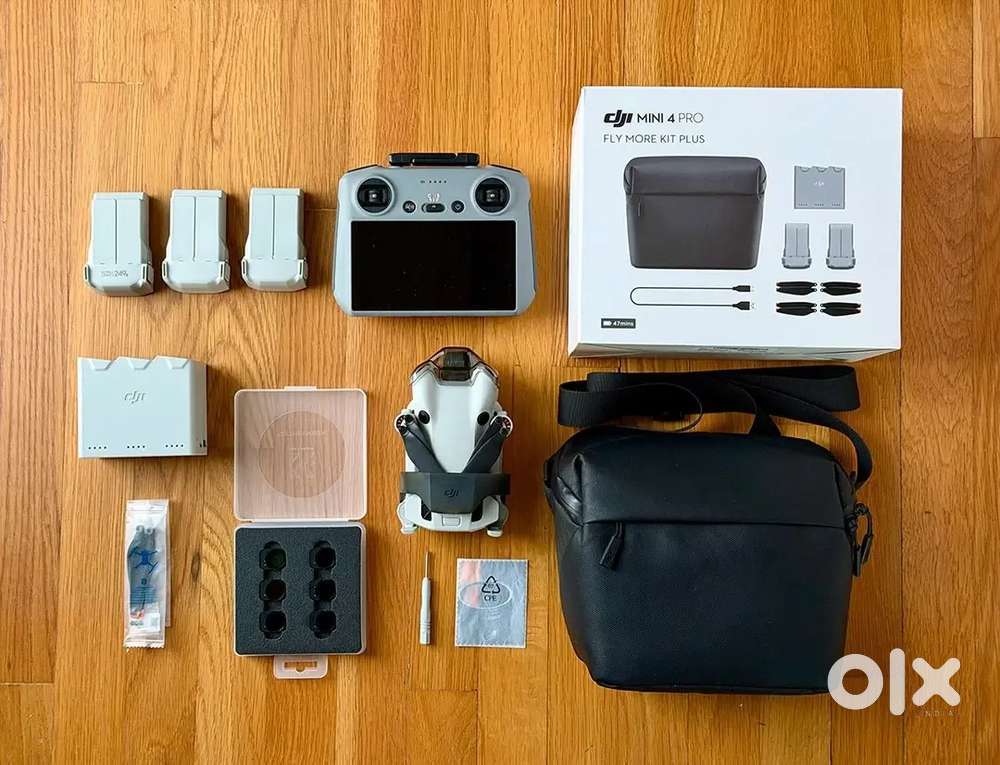 DJI Mini 4 Pro Fly Mor ombo Plus with DJI RC 2 3 batteries ND filters