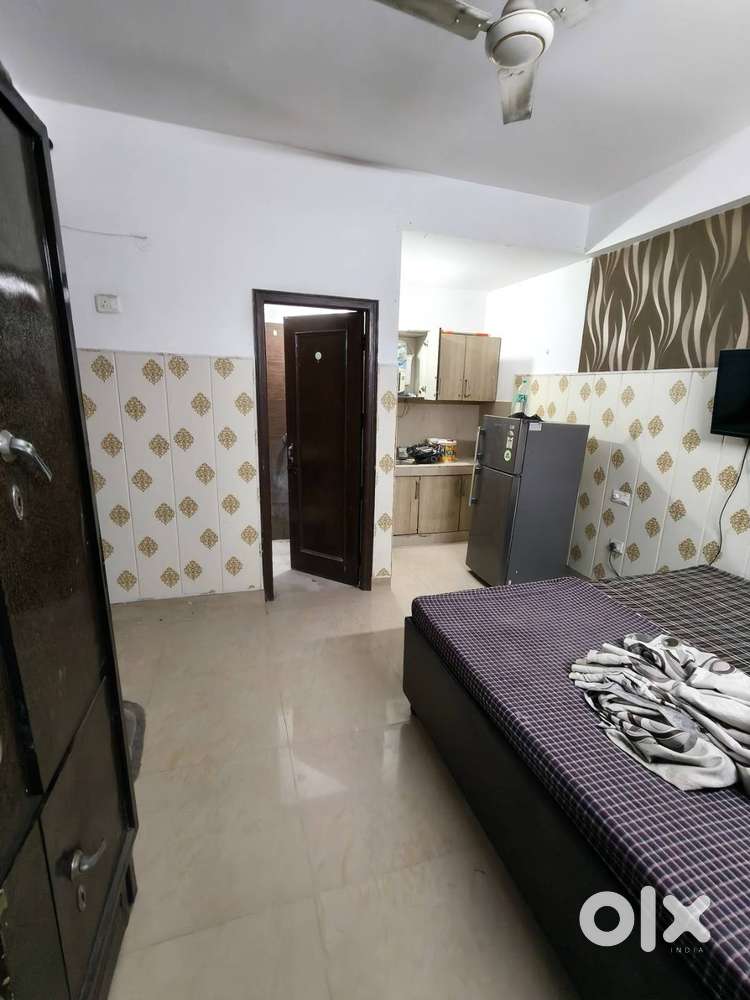 Studio furnished atach kitchen bathroom balcony with lift peermuchala