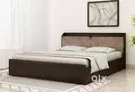 Today special buy new double bed with box -6490/-EMI bhi