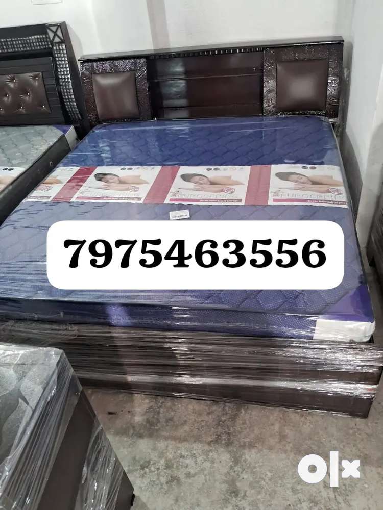New King size head storage n bottom storage wooden bed in wholesale p