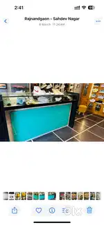 Special glass shop counter