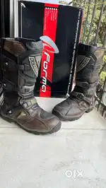 Motorcycle adventure riding boots