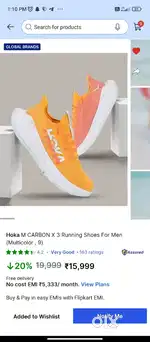 Hoka m carbon x 3 running shoes with carbon plate