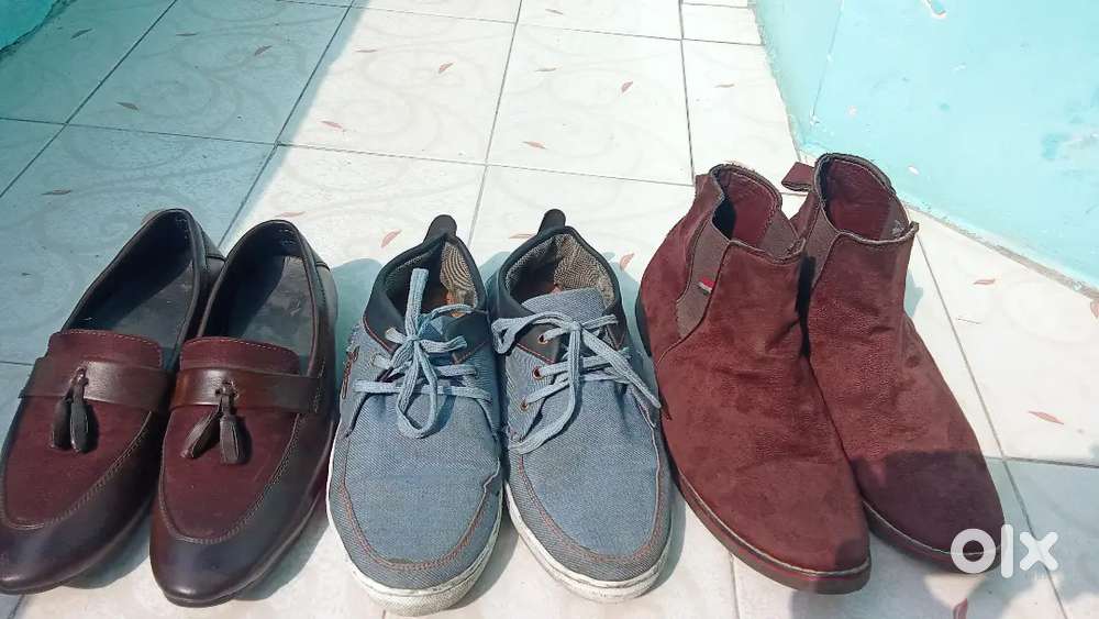 3 Pairs of Shoes – Chelsea Boots, Loafers & Sports Shoes – Only ₹500