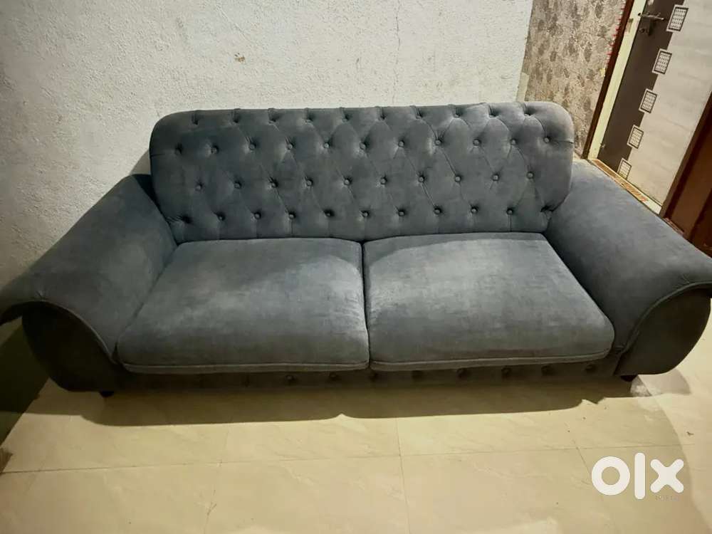 Dark blue sofa