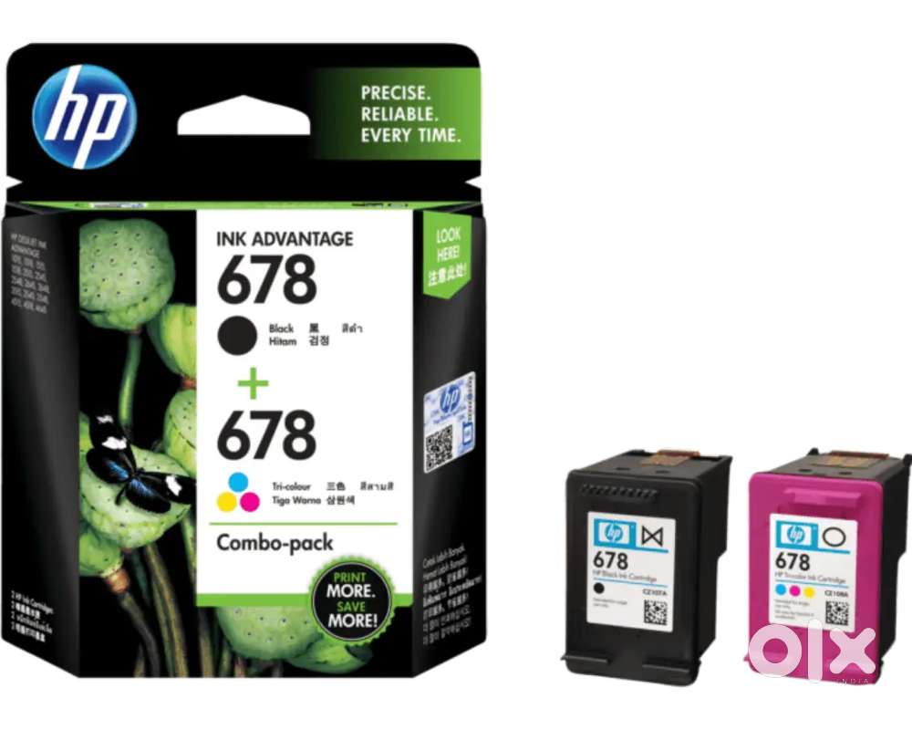 HP 678 2-pack Ink Cartridges, black and tri-color