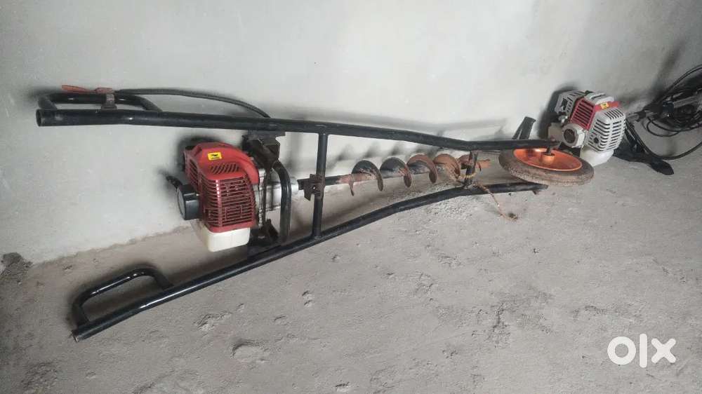 earth auger Rs 9000, solar Fencing system