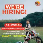 Sales man for premium dirt bike shop
