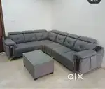 L shape sofa set designing handle and comfortable headrest