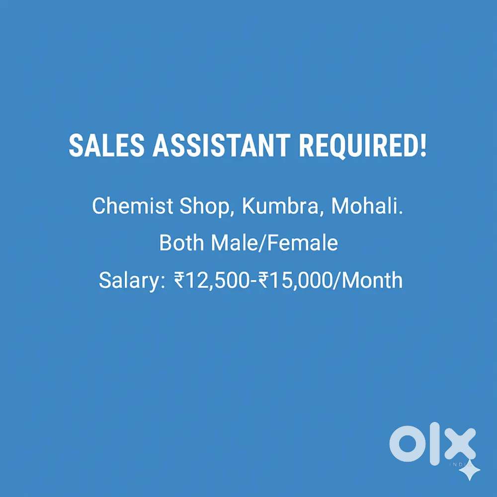 Experienced Person For Chemist Shop