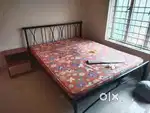 Metal Queen Bed with mattress