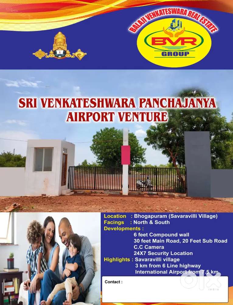 Open plots for sale bhogapuram
