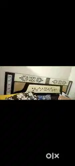 2 years old double bed with double bed metress of sleep well company