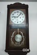 1960's long case 555 brand wall clock antique vintage