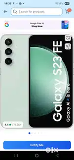 Samsung S23 FE 8/256 gb Under Warranty, like brand new