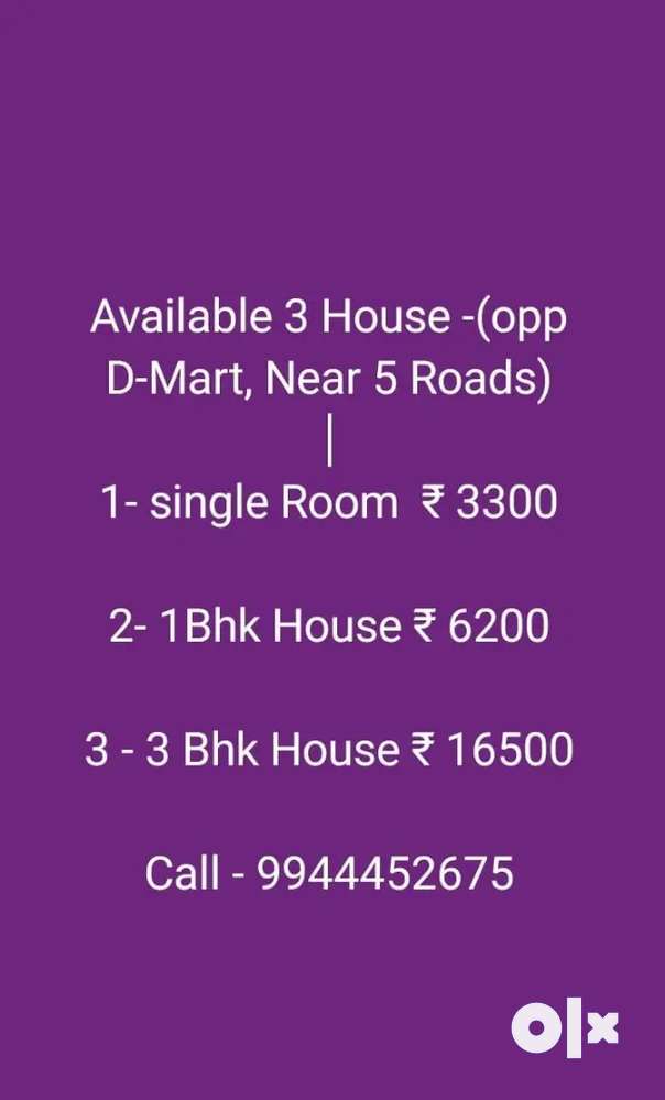Independent house for Rent oppsite to DMart,3Bhk
