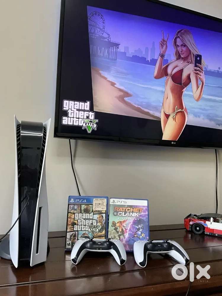 Sony PlayStation 5 Bundle (2 Controllers, 2 Games) See Description