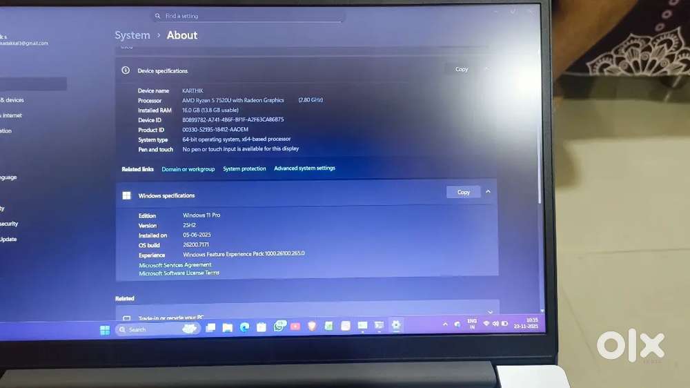 Lenovo V15 G4 AMD Ryzen 5 7520U(5 months old)