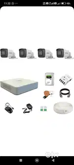 4 ultra hd hik vision camera with 1 tb and 8 channel