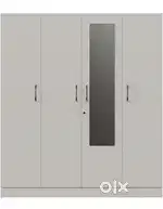 Wakefit Brand White frosty Gingham wardrobe