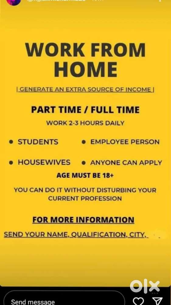 Ghar Baithe Kamai  Part-Time  Mobile Se Kaam