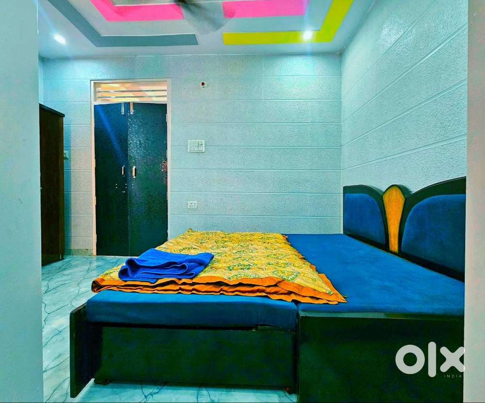 1 Bhk full furnished independent 1st entry flat community car parking