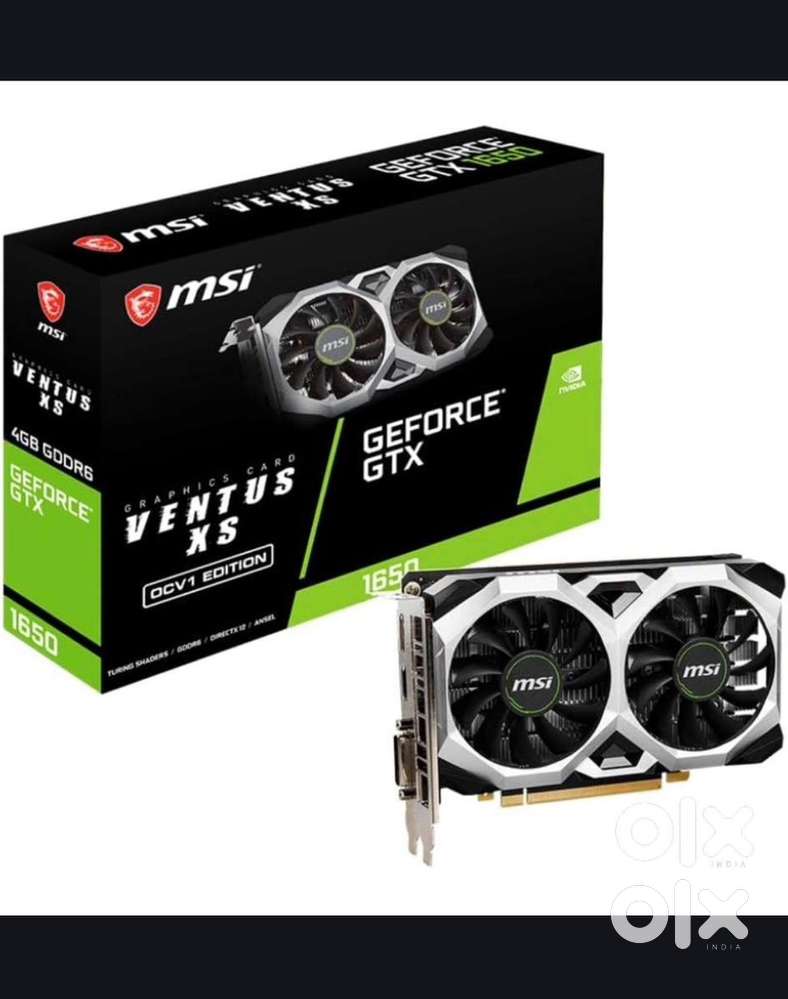 NVIDIA MSI GTX 1650 4GB GRAPHICS CARD