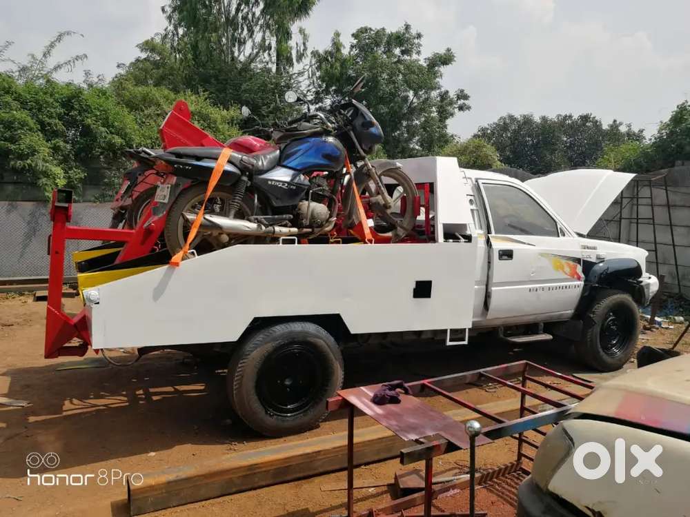 Towing vehicle driving