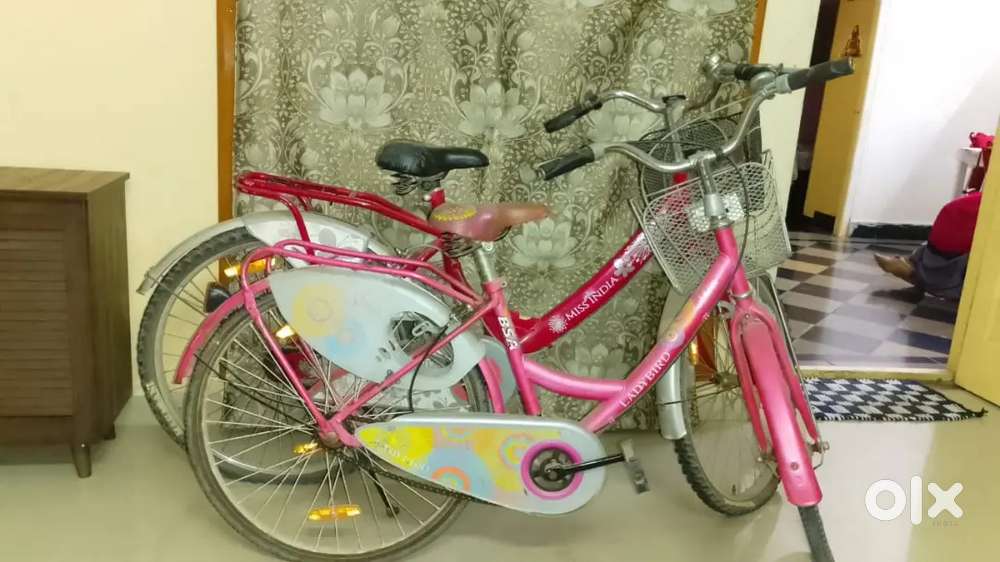 Two girls cycles