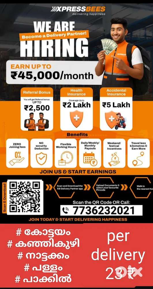 URGENTLY REQUIRED DELIVERY STAFF