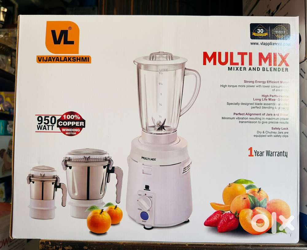 950 Watts Coppper Brand New Vijayalakshmi Heavy Duty Mixer MRP-9000