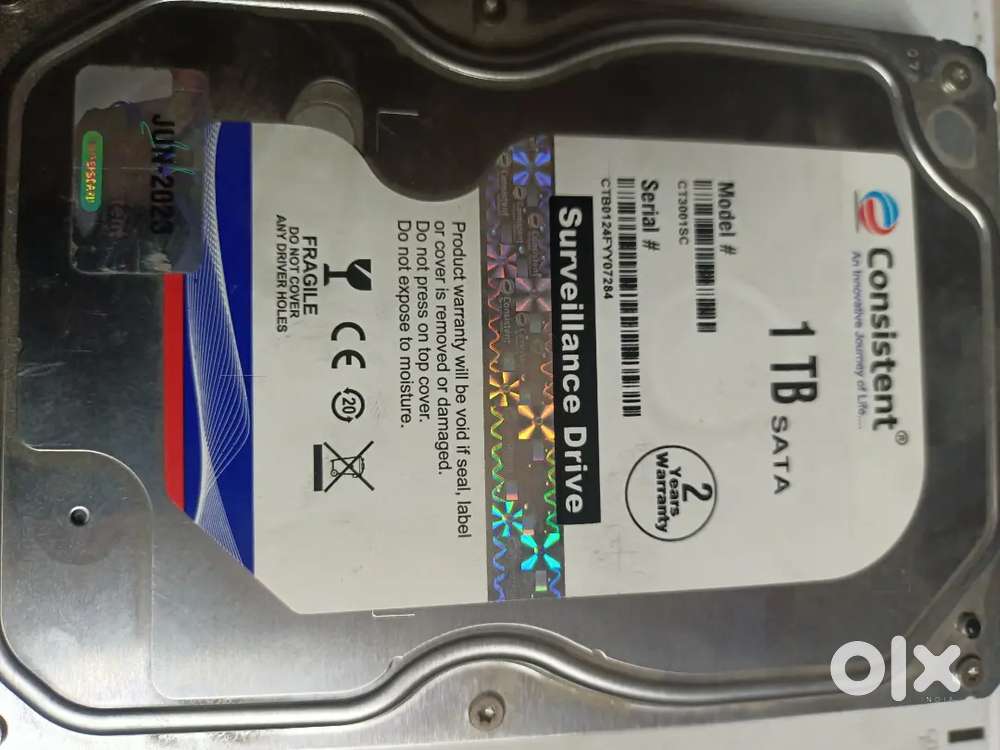 1TB HARD DISK  SATA
