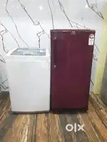 Haier single door refrigerator and lg washing machine