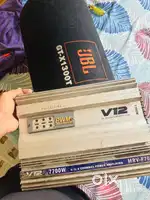 JBL bass tube and V12 4 channel Amplifer in working good condition
