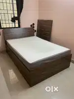 6'x4' Bed with Pull Out Drawer Storage + 6 Ortho Mattress for Sale