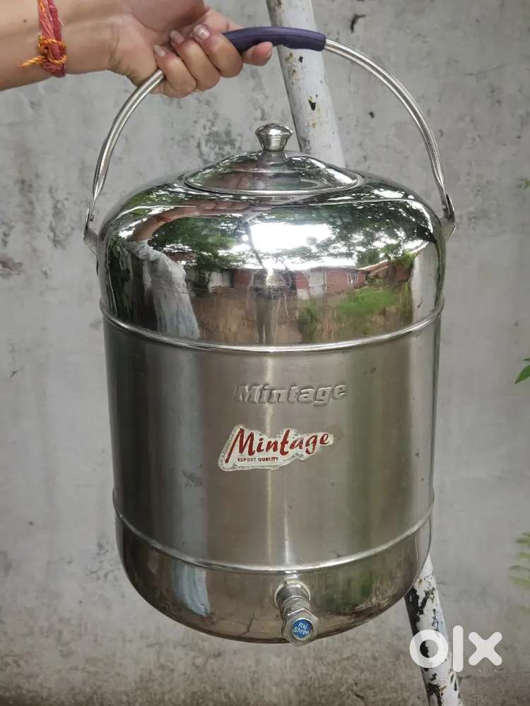 25 litre Mintage Stainless Steel Water Storage Container (with Tap)